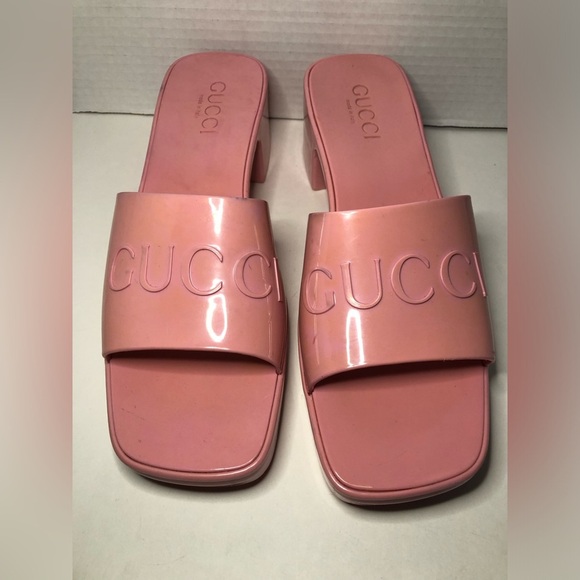 Gucci Wild Rose Pink Women's Slide Sandals size 39 US9 - Picture 12 of 17